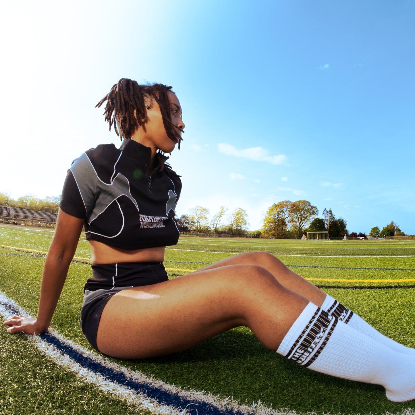 Akademy Worldwide Crop Top Set