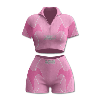 Akademy Worldwide Crop Top Set